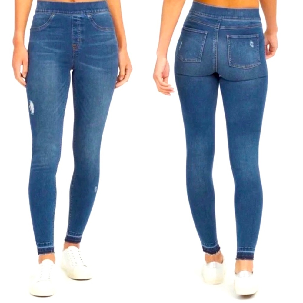 Spanx Distressed Denim Leggings S